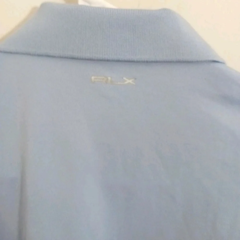 RLX Ralph Lauren Women's Polo Shirt Blue Sleeveless Snaps No Size Tag - Est Sz S - Picture 6 of 13